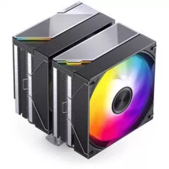 CPU dzesētājs Jonsbo CA80 divtorņu, 2×120mm PWM ventilatori, ARGB, melns
