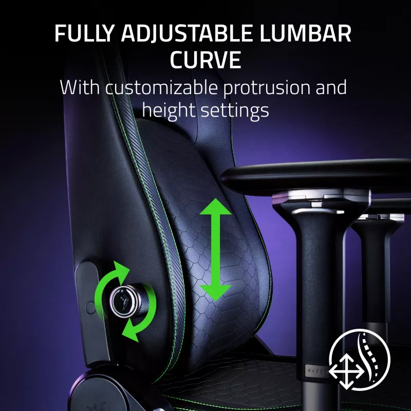 Spēļu krēsls Razer Iskur V2 Padded seat Melns