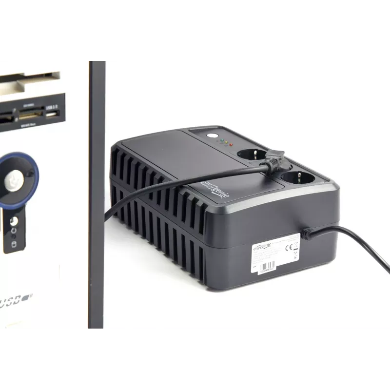 Gembird EG-UPS-3SDT1000-01 nepārtrauktās barošanas avots (UPS) Line-Interactive 1 kVA 600 W 3 AC kontaktligzdas