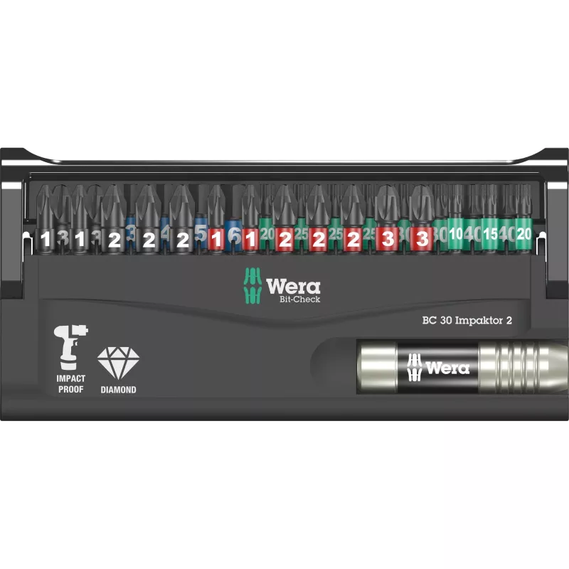 Wera 05057697001 Bit-Check 30 Impaktor 2 bitu komplekts