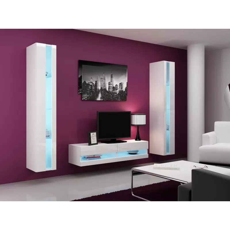 Cama plauktu bloks VIGO NEW 180/40/30 balts/balts spīdums
