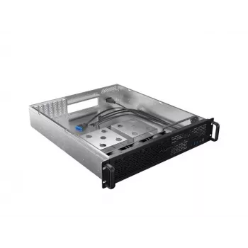 Rack Chassis Lanberg SC01-5202-12B 2U Melns 3 Ventilatori HDD+SSD