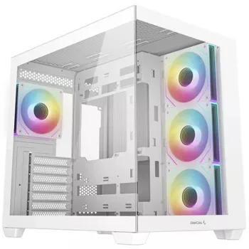PC korpuss DeepCool CG530 4F WH Midi Tower Balts