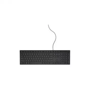 DELL vadu tastatūra KB216 - Norvēģijas (QWERTY) - Melna, pilna izmēra (100%), vadu, USB, QWERTY, Melna