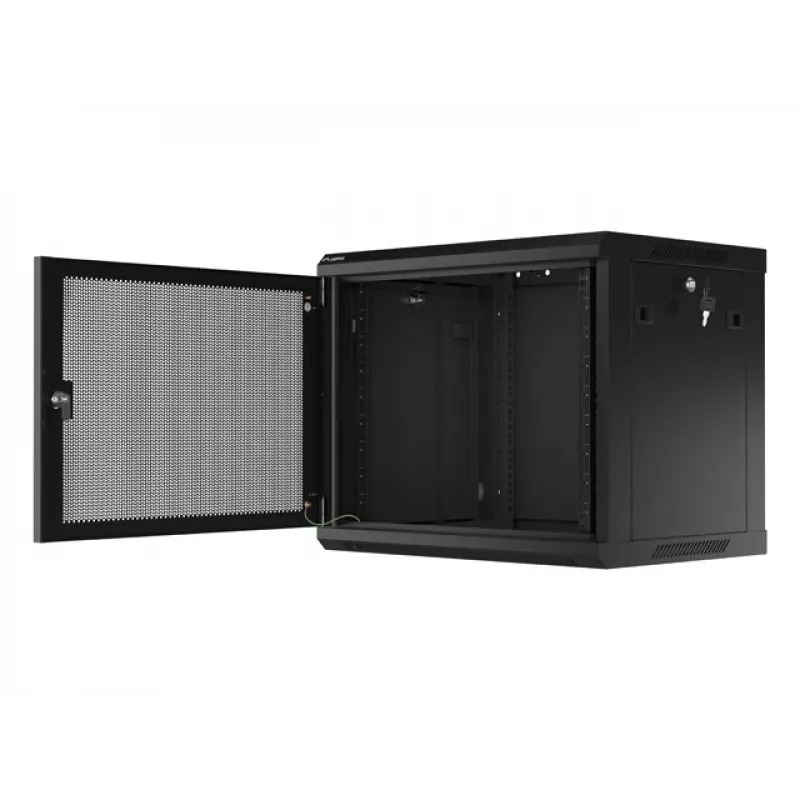 Sienas stiprinājuma statīvs LANBERG WF01-6409-23B 9U, 60 kg, IP20, 600×450×512 mm, melns