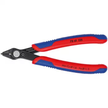 Diagonālās knaibles Knipex 78 61 125, žokļa garums 9 mm, garums 125 mm