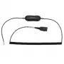 Jabra GN1218 AC 2m Spoles kabelis, melns