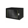 Sienas stiprinājuma skapis Digitus DN-19 07-U-SW, 7U, melns