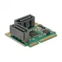 DeLOCK 95260 iekšējais SATA adapteris (Mini PCIe, 2 porti, 6 Gb/s)