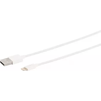 Lightning kabelis S/CONN 14-12041 1 m Balts USB A savienotājs