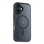 Aizsargmaciņš Torras Guardian Magnetic Series iPhone 16 Plus — Melns, magnētiskais stiprinājums, plāns profils