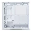 MidiTower korpuss Lian Li LANCOOL 207 — balts, caurspīdīgs panelis, atbalsta ATX/MicroATX/MiniITX, bez barošanas bloka