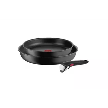 Cepamo pannu komplekts Tefal L7649253 — 24 cm un 28 cm, indukcijai, noņemams rokturis