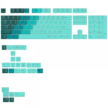 Keycaps GLORIOUS GPBT Gradient Rainforest ANSI Layout PBT Dye‑Sub