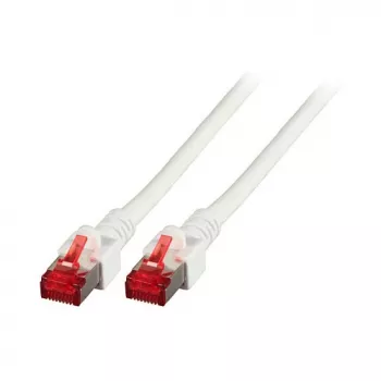 EFB-Elektronik RJ45 Patch Kabelis Cat.6 S/FTP LSZH Balts 0,15m