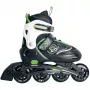Verstellbare Kinderinliner Gr. 33-36, Inline-Skates grün/schwarz