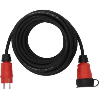 Brennenstuhl 9161100110 pagarinātāja vads 16 A Melns Sarkans 10 m H07RN-F 3G 1,5