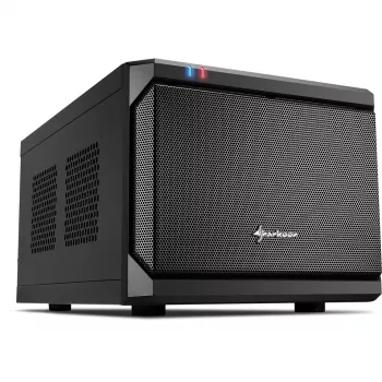 Sharkoon QB One Melns - Mini-ITX korpuss ar 1x 120mm ventilatoru