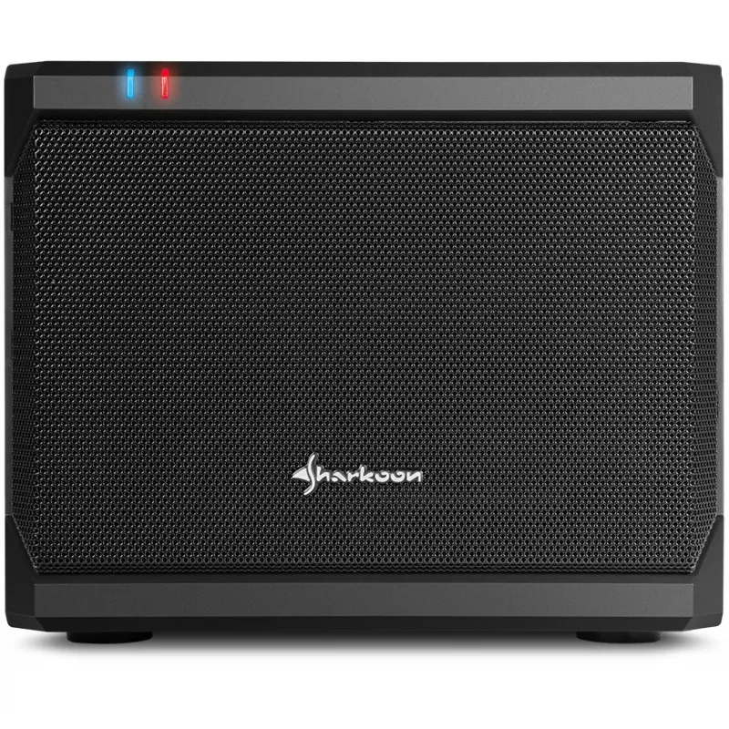 Sharkoon QB One Melns - Mini-ITX korpuss ar 1x 120mm ventilatoru