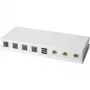 LOGILINK- Keystone Virsmas Montāžas Kārba 8 portu UTP, balta, tukša (NK4035)