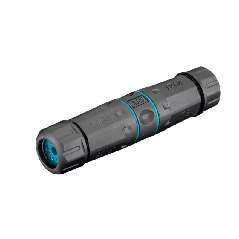 Goobay Outdoor (IP68) tīkla kabeļa savienotājs, CAT 6A neekranēts, UTP – putekļu un ūdensnecaurlaidīgs, LSA spaiļu sloksne (bez instrumentiem) (44416)