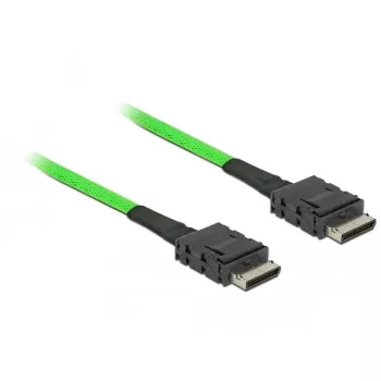 DeLOCK 85214 SAS kabelis 1 m Melns SFF-8611