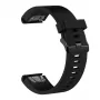 Silikona pulksteņa siksniņa FIXED Garmin QuickFit 20 mm, melna