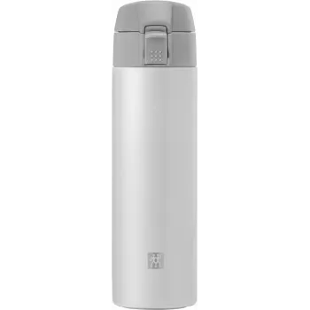 ZWILLING THERMO Termosa krūze ceļojumiem, dubultā siena, drošības blīvējums, 450 ml, Augstums: 22,8 cm, Balta