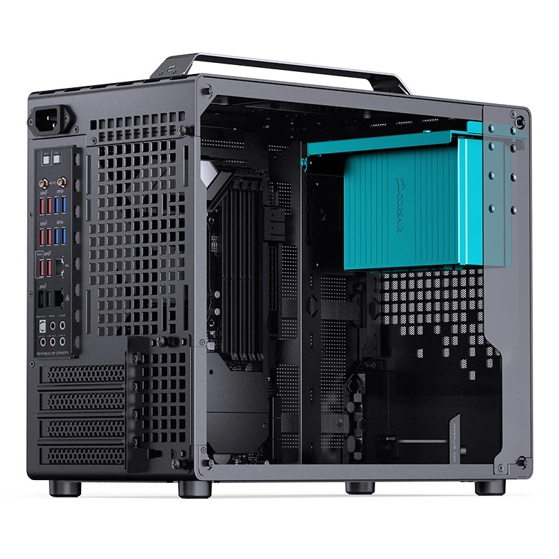 Jonsplus Z20 matx korpuss ar rokturi - melns