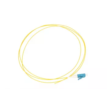 Extralink LC/UPC pigtail, vienmoda G.652D, 900 µm PVC, 1 m, FTTH, dzeltens