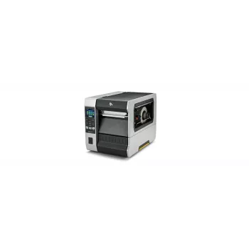 Etiķešu printeris Zebra ZT620 termotransfer 203×203 DPI 168 mm drukas platums LCD 26 kg Vadu & Bezvadu Ethernet Bluetooth Pelēks/Melns
