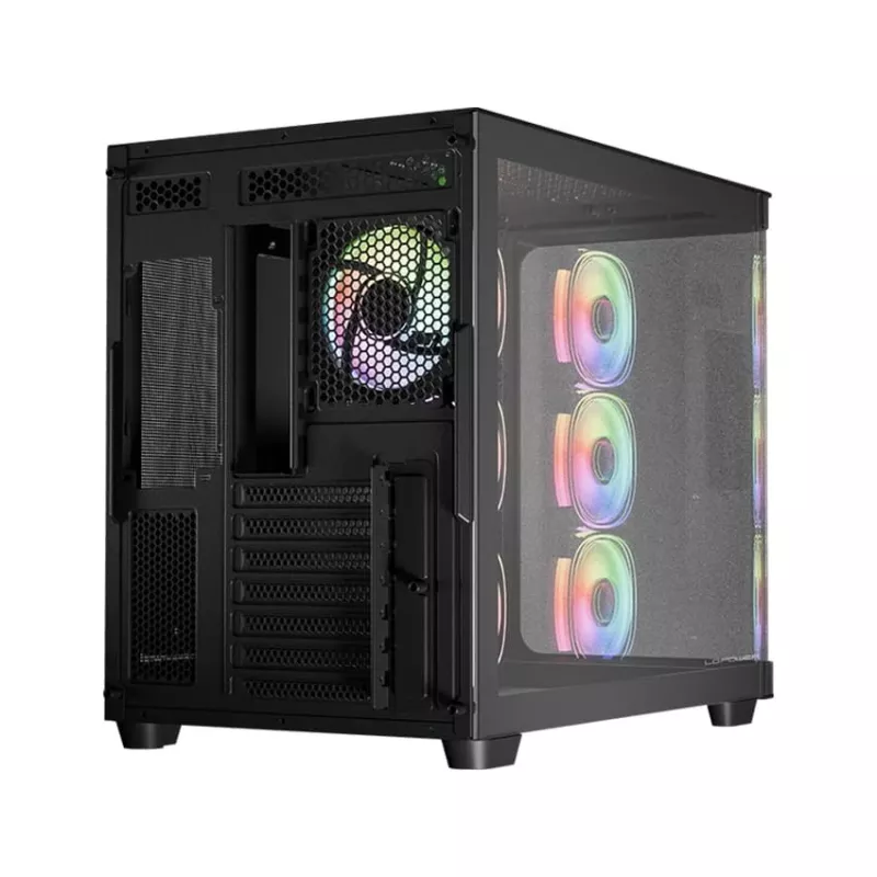 Datora korpuss LC-Power LC-8001B-ON Midi Tower Melns