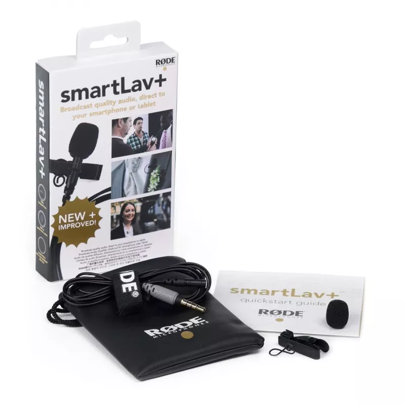 Lavaljē mikrofons RØDE smartLav+ komplektā ar 2 gab., somiņu