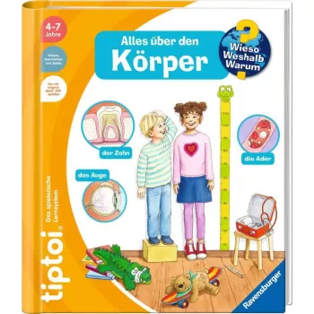 tiptoi Kāpēc? Kā? Kam? Viss par ķermeni, mācību grāmata