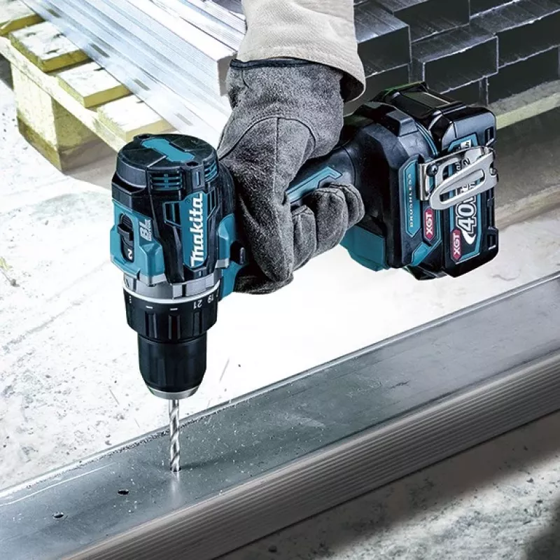 Makita DF002GZ bezvadu urbjmašīna/griezējs, 2 ātrumi, 13 mm atslēgas patrona, 64 N·m, 164 mm, bez akumulatora, 40 V