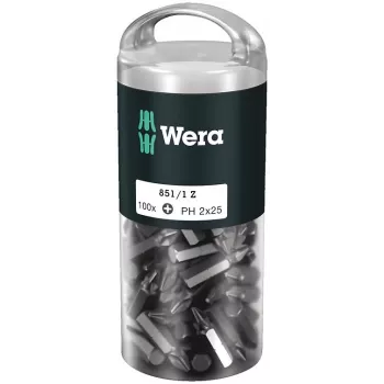 Wera 851/1 Z DIY 100 SiS skrūvgriežu uzgaļu komplekts 100 gab.