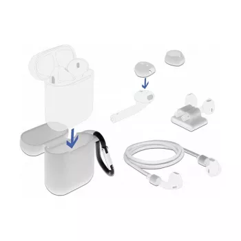 DeLOCK Apple AirPods aksesuāru komplekts balts
