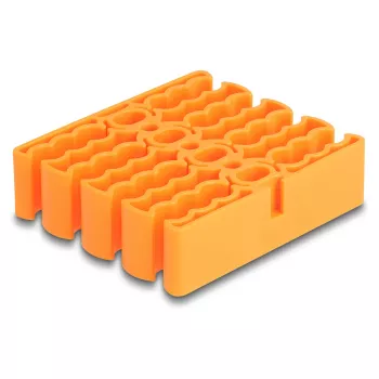 Kabeļu turētājs DeLOCK 66255 oranžs 24 kabeļu ieejas