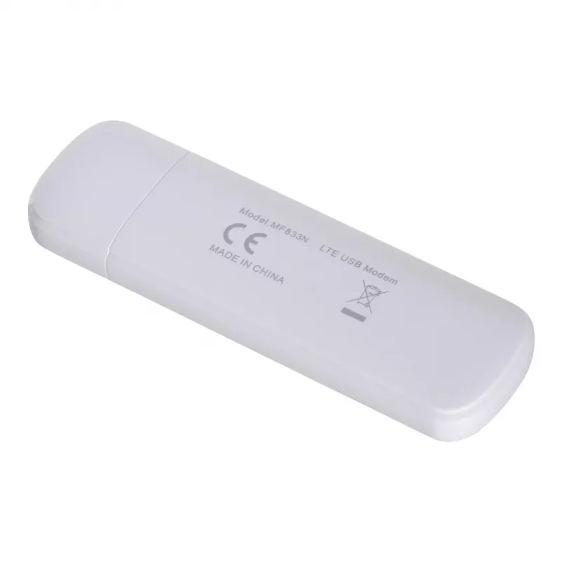 USB mobīlais modems ZTE MF833N, 4G LTE līdz 150 Mbps, balts