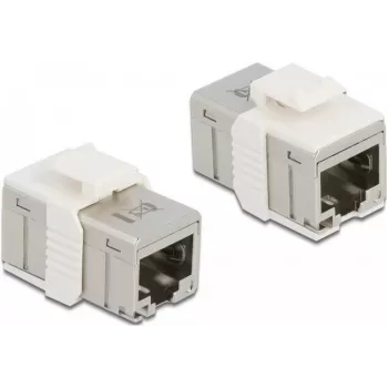 DeLOCK 86012 Tīkla savienotājs RJ-45 (W) – RJ-45 (W) STP CAT 6a Keystone ligzda