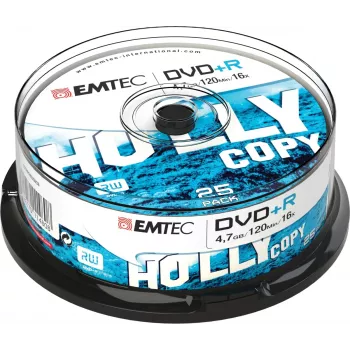 Optiskais disks DVD+R EMTEC ECOVPR472516CB 4.7 GB 16x, vārpsta 25 gab.
