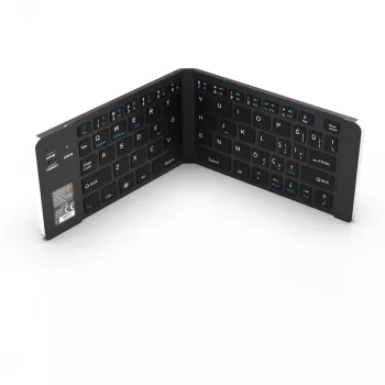 Bezvadu tastatūra Inca IBK-579BT Bluetooth 66 taustiņi Metālisks sudrabs