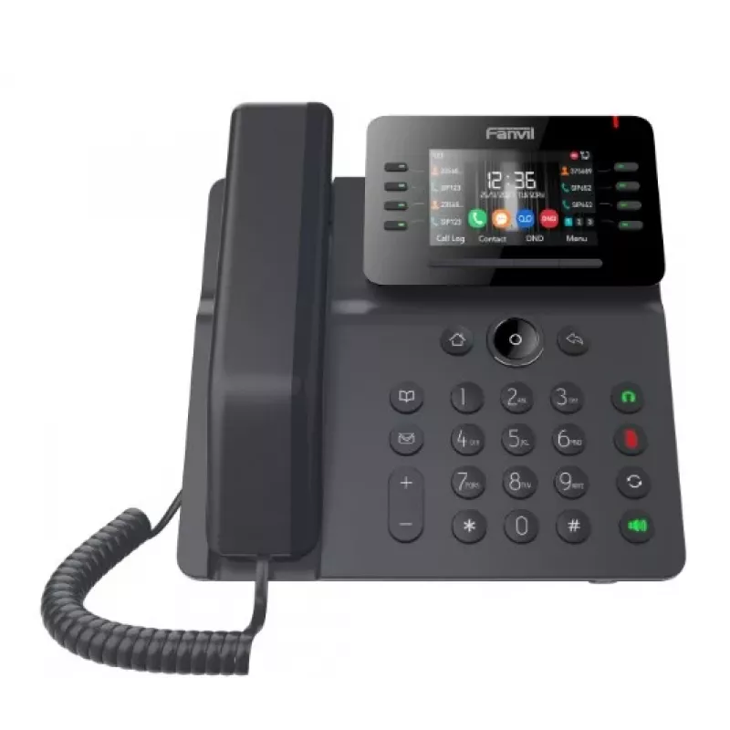 IP telefons Fanvil V64 Melns 12 līnijas LCD Wi-Fi
