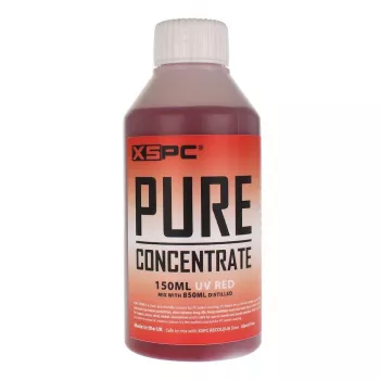 XSPC Pure dzesēšanas koncentrāts 150 ml — sarkana UV droša piedeva šķidruma dzesēšanas sistēmām