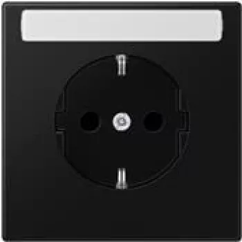 JUNG LS 1520 KINA SWM Kontaktligzda F tipa Melna (LS1520KINASWM)
