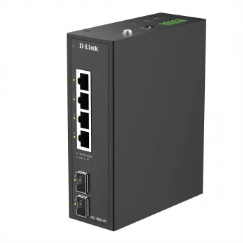 D-Link 6-Portu Gigabit Industriāls Nenomāls Slēdzis ar 2 x SFP Portiem