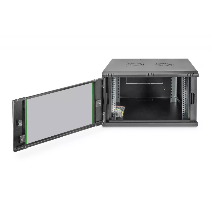 Sienas stiprinājuma tīkla skapis Digitus DN-19 07U-6/6-EC-SW