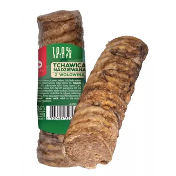 MACED Traheja pildīta ar liellopu gaļu - košļājamā rotaļlieta sunim - 120g