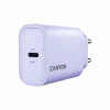Sienas lādētājs CANYON OnCharge 30CL, 30W USB-C PD, 1x PD izeja, EU spraudnis, Purpurs
