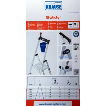 Brīvi stāvošas kāpnes SOLIDY 4 pakāpieni KRAUSE